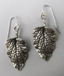 Lemon Balm Leaf Earrings