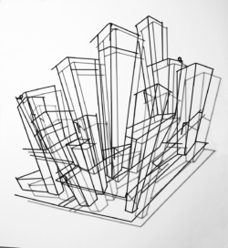 Cityscape Shadow Sculpture